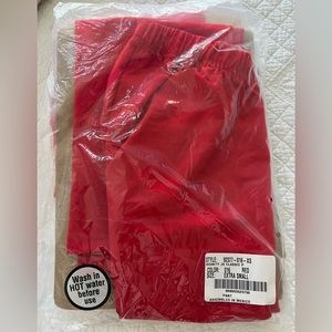 4 pairs of extra small red jockey scrub pants
